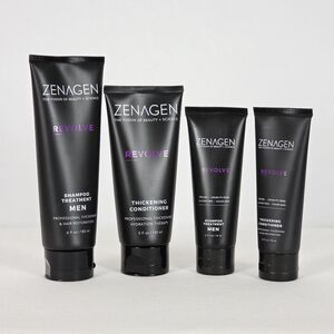 4-Pack Zenagen Revolve Men's Thickening Shampoo & Conditioner Treatment System